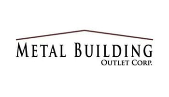 A metal building outlet company logo